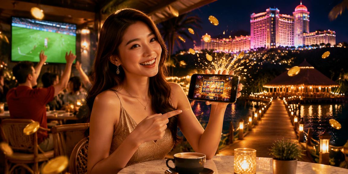 Pemain Malaysia menikmati permainan slot dalam talian melalui platform 459 di Genting Highlands